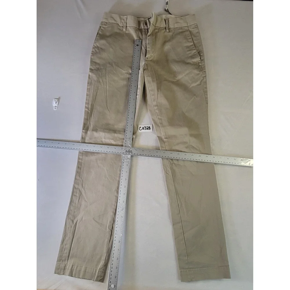 Banana Republic Fulton‎ Chino Pants Mens 30x32 Khaki Tan Slim Skinny Stretch